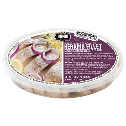 Bandi Herring Fillet Pieces with Garlic Taste 300g