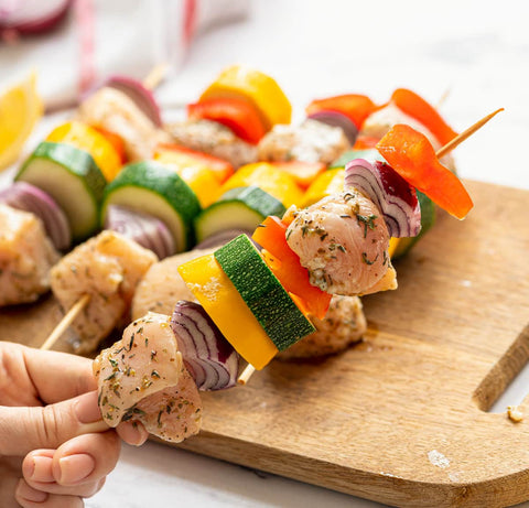 Oven Chicken Veggie Kabobs (10 Pieces)