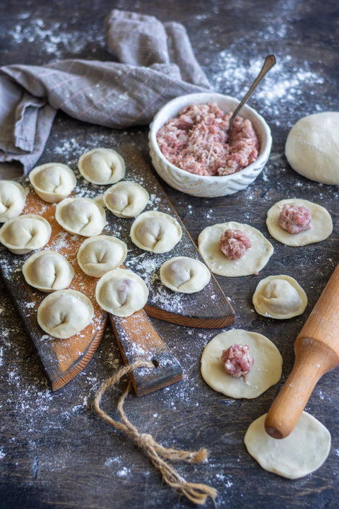 Tatyana's Hand-Made Dumplings w/Pork & Beef(Pelmeni)