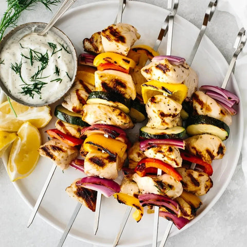 Oven Chicken Veggie Kabobs (10 Pieces)