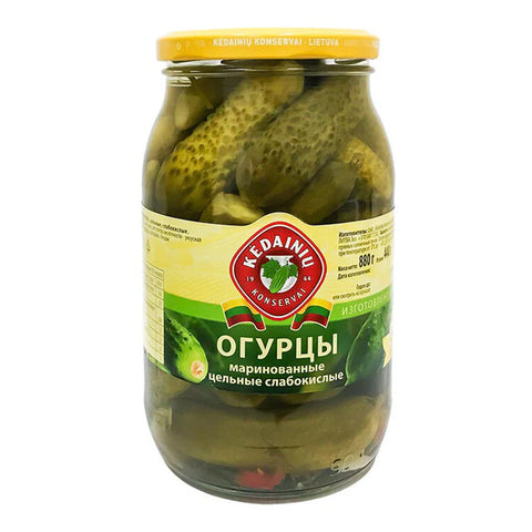 KEDAINIU Whole Pickled Cucumbers In Brine 880g