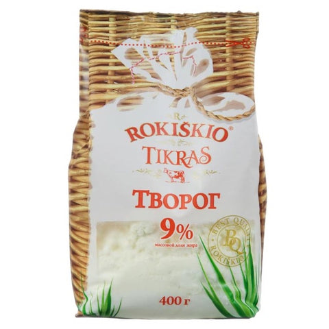 Rokiskio Tikras Farmer Cheese 9%