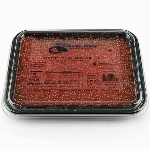 Wild Alaskan Pink Salmon Red Caviar Silver Bay (Grade P1)